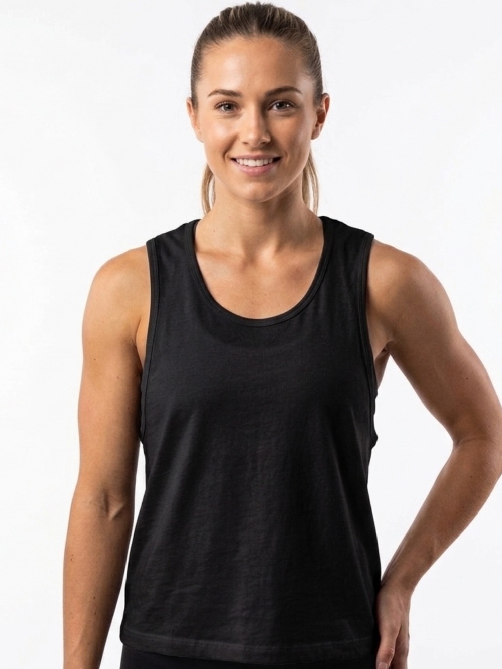 Calme by Johnny Was Black Tank Top